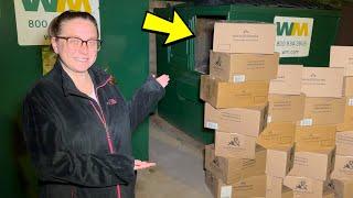 DUMPSTER DIVING: WAIT TILL YOU SEE WHAT'S INSIDE THESE BOXES! *UNBELIEVABLE*