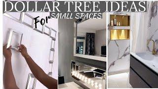 DOLLAR TREE SMALL SPACES With FRAMES in LIVING ROOM + BATHROOM | New Ways to use them