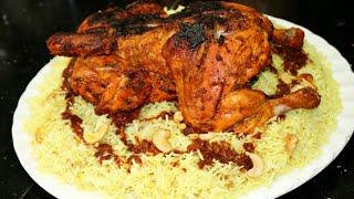 Authentic grilled chicken with flavorful rice || delicious recipe with chicken and rice