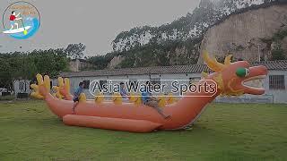 Towable Inflatable Dragon Boat Commercial Inflatable Banana Boat for Water Sports