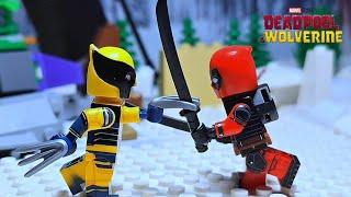 Deadpool VS Wolverine Fight but in LEGO | Stop Motion Animation