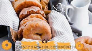 How to make the classic Keto Glazed Krispy Kreme Donuts - no yeast- no fry!