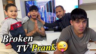 Broken TV Prank On Papa Prank Gone Wrong 