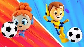 Soccer Song Superhero Nursery Rhyme Cartoon for Kids  by The Supremes