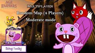 Age Of Empires : Multiplayer - Random Map (4 Players) - Moderate mode