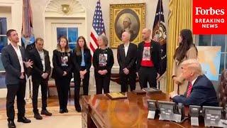 President Trump Meets With Hostages Freed From Hamas Captivity In The Oval Office