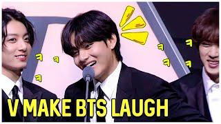 Taehyung Can Effortlessly Make BTS Laugh So Hard