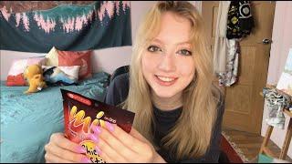 [ASMR] Trying snacks from abroad ~ crinkling, crunching sounds