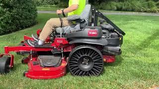 Toro Z master professional 6000 series mowing  thick wispy grass