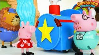 Peppa Pig Toy Zoo Animal Learning Video for Kids!