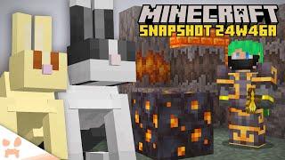 BUNNY BUFF,  BETTER HEADS,  NEW ENCHANTMENT USE, + CREAKING HEARTS! | Minecraft Snapshot 24w46a