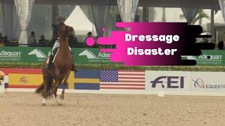 DRESSAGE DISASTER: Mathilde Blais Tetreault Kicks Off The Season With A Grand Prix Dressage Disaster