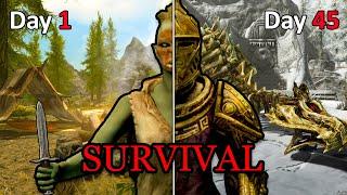 I Spent 50 Days in Skyrim Legendary Survival