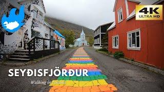 Iceland Walking Tour - Seyðisfjörður [4K]