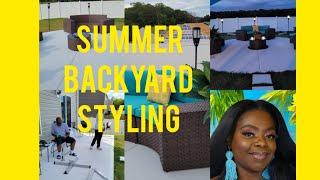 Summer Backyard Styling 2024 #backyarddecorating #Summer #outdoorstyling