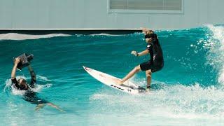 Surfing Blindfolded at the Wavegarden Cove Wave Pool