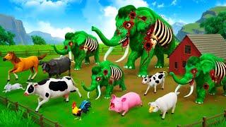 Zombie Mammoth Rampage: Saving the Farm Animals | Epic Animals Rescue Adventures | ARBS