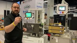 MD&M West 2023 extrusion line preview - 10 running machines producing polycarbonate (PC) pipettes