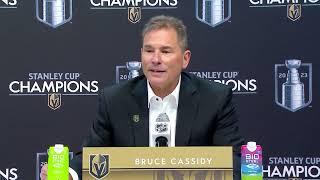 Golden Knights head coach Bruce Cassidy on their 1st-ever Stanley Cup win: the story of our year