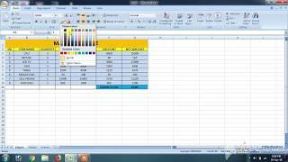 Ms excel telugu part - 7 | Excel Marketing Table