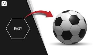 Create a Perfect Realistic Football in Adobe Illustrator 2025 – Beginner to Pro