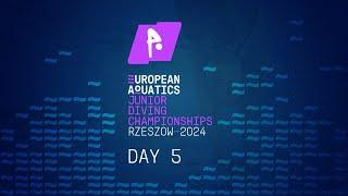 European Aquatics Junior Diving Championships | Rzeszów 2024 | Day 5 | Evening Session