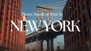 Top 10 Places Must Visit In Newyork - Central Park, Time Square. Skyscraper Etc. Travel Video