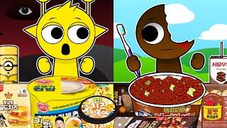 Incredibox Sprunki - Simon VS Brud Convenience Store YELLOW BROWN MUKBANG | Incredibox Animation