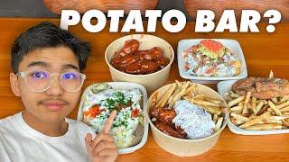 Trying 4 Different Potato Dishes! | Potato Bar