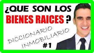 ¿Qué son BIENES RAICES o BIENES INMUEBLES? definicion