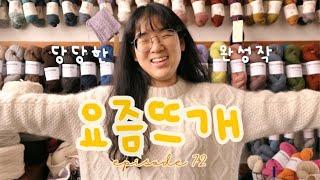 [요즘 뜨개] EP.72 아니아니 다이아몬드 아란을 완성을 해버렸지 뭐람! 도파민 즁독자의 뜨개뜨개  | Diamond Aran Sweater