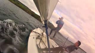 sailing turn with laser 2 eike&chris clifden bay 26-Aug-2014