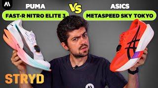 ASICS Metaspeed Sky Tokyo vs PUMA Fast-R 3 | Shoe battle with STRYD