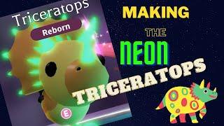 Making a Neon Triceratops in Adopt Me