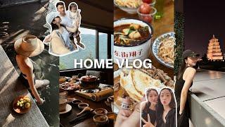 HOME VLOG｜成都周边山里民宿三天两夜玩水 西安碳水之旅开启 跟着本地人打卡翔子米皮｜大雁塔｜