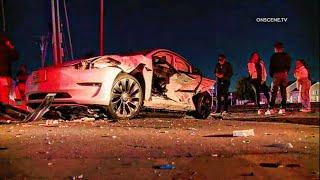 Tesla V Tesla Crash | COMPTON, CA  6.22.24