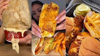 tiktok mukbang compilation 43 | taco bell, daves hot chicken and more