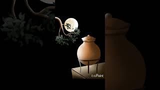 imagine moonlight landscape Digital art #digital #shorts #viral shorts