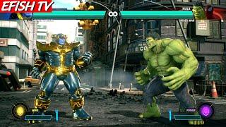 Thanos & Captain America vs Hulk & Spider-Man (Hardest AI) - Marvel vs Capcom: Infinite