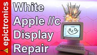 I blew it Literally..... Apple //c display repair. (not RIFA)