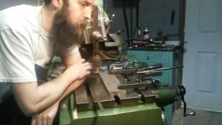 Steve Summers Cutting the Tapered Gib in the Metal Shaper