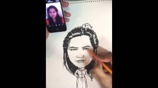 Joy's Portrait by John Alvarez (timelapse)