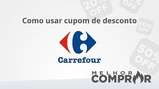 Como usar cupom de desconto Carrefour