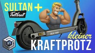 Trittbrett SULTAN + E-Scooter: WOW! Kleiner 1200W Power EScooter im XXL Test (REVIEW)