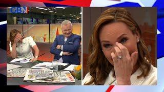 Isabel Webster cries with laughter reporting on reconstructed penis surgery story