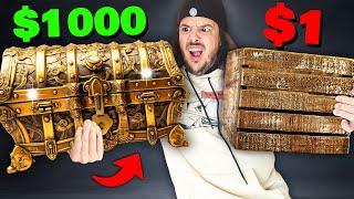 we opened $1 VS $1000 mystery boxes…