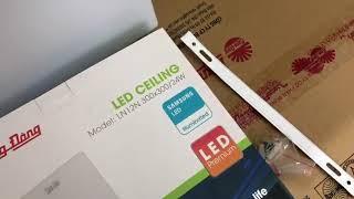 Đèn LED Ốp trần Vuông 24W đế nhựaModel: LN12N 300x300/24W