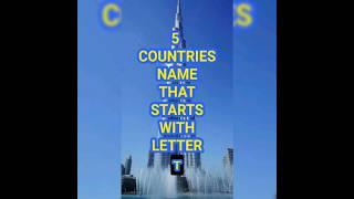 5 countries names that starts with letter T #country #info #information #muhammad #mustafa #learn