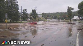 Torrential rains trigger flash flooding in Connecticut