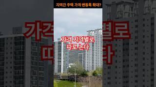 오르는 지역과 내리는 지역, 격차 확대? #지역별격차 #매매가격 #전세가격 #매매가상승률 #전세가상승률